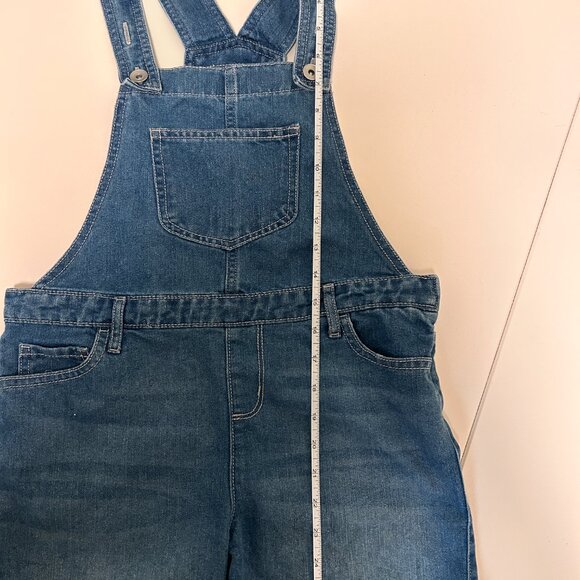 The Children's Place Girls Denim Shortall Overalls - Picture 4 of 6